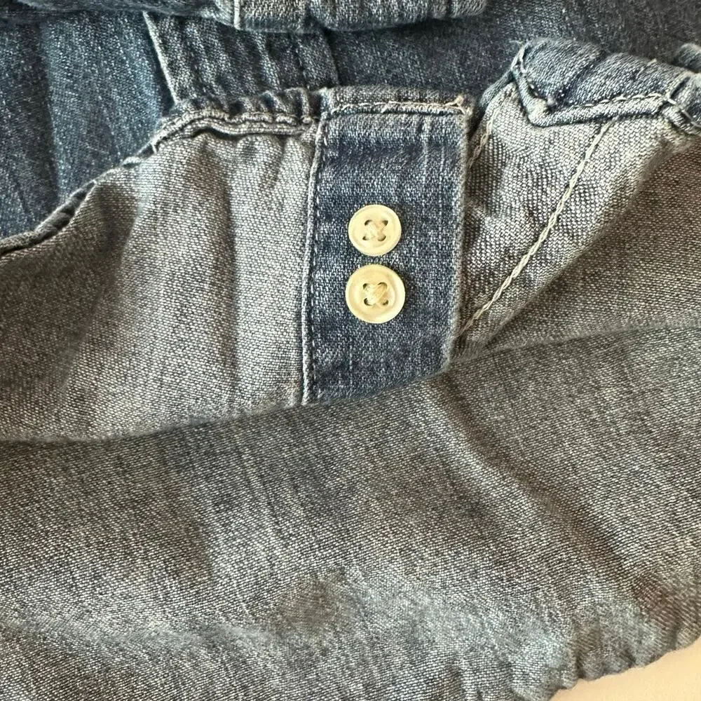 Ralph Lauren Kids Toddler Long Sleeve Button Down Denim Sport Shirt Size 3T